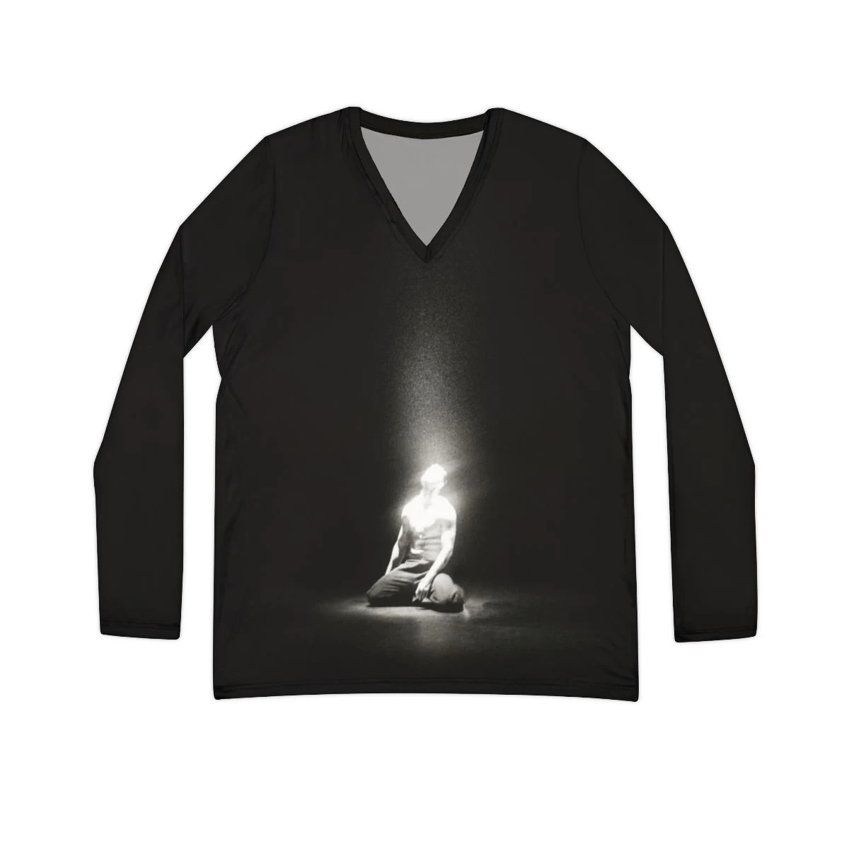 Glow Within V-Neck Long Sleeve Shirt, from the front