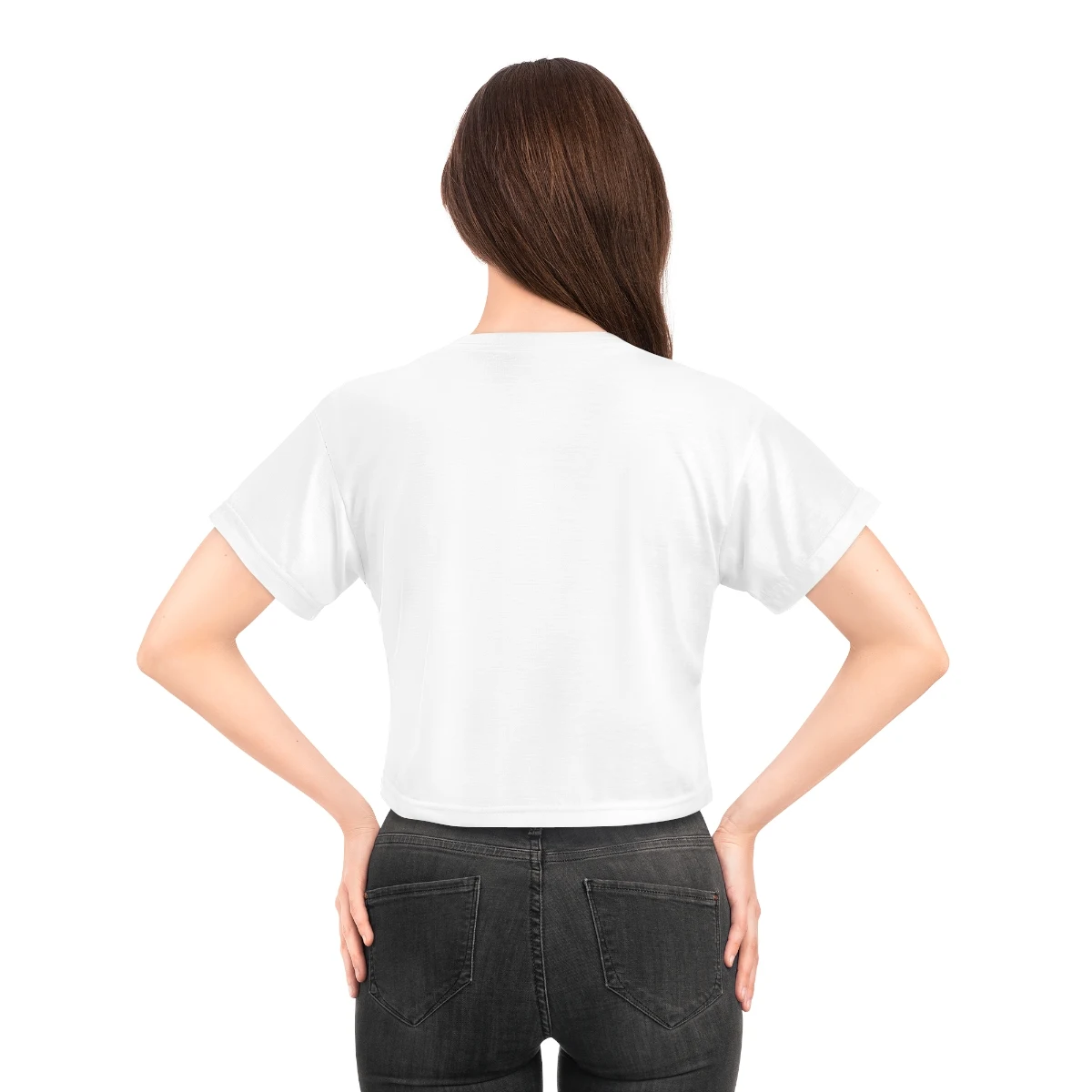 Gothic Claw Crop Tee, worn, from behind