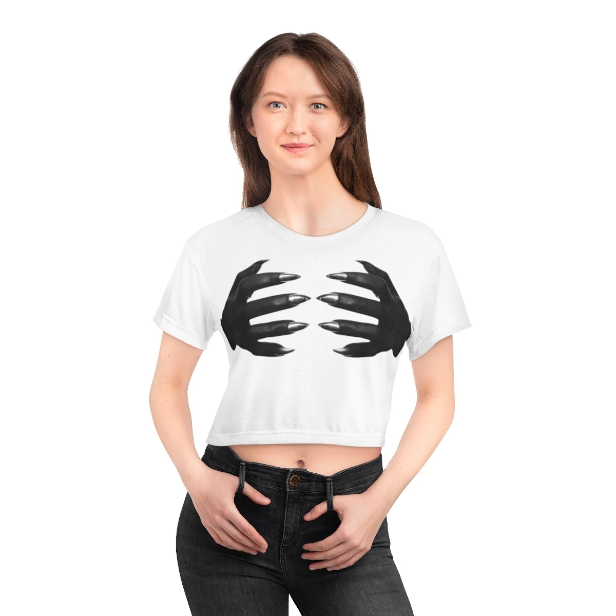 Gothic Claw Crop Tee