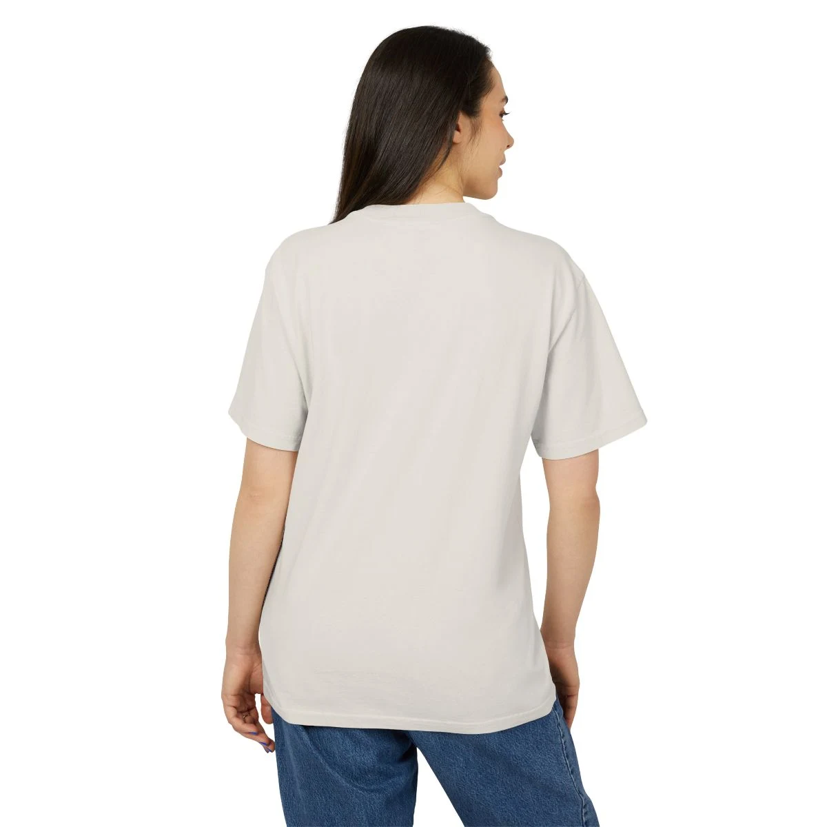 Minimal Paw Print T‑Shirt, worn, from behind