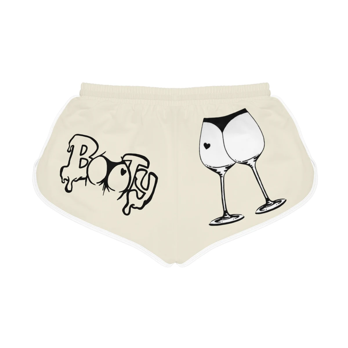 Women's Relaxed Shorts (AOP), from behind